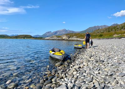 Kajakken in Store Follesøya