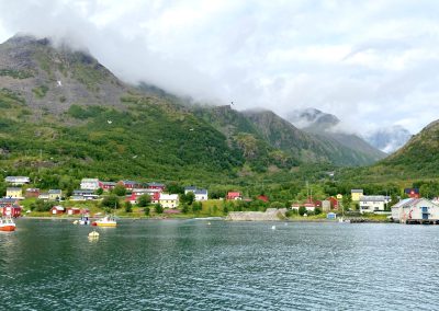 Aankomst in Bergsfjord