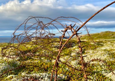 Overal prikkeldraad op het eiland